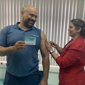Colaboradores são vacinados contra a gripe