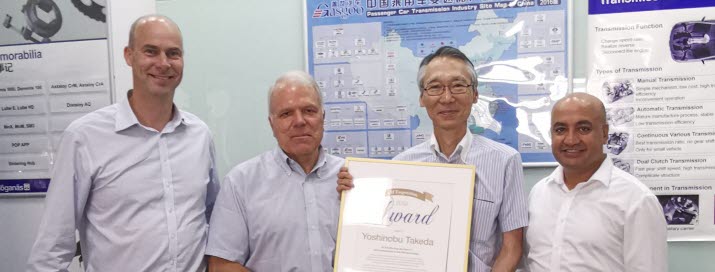 Yoshinobu Takeda received the Ulf Engström Award 2019 for his life-long devotion to and development of the PM technology.
